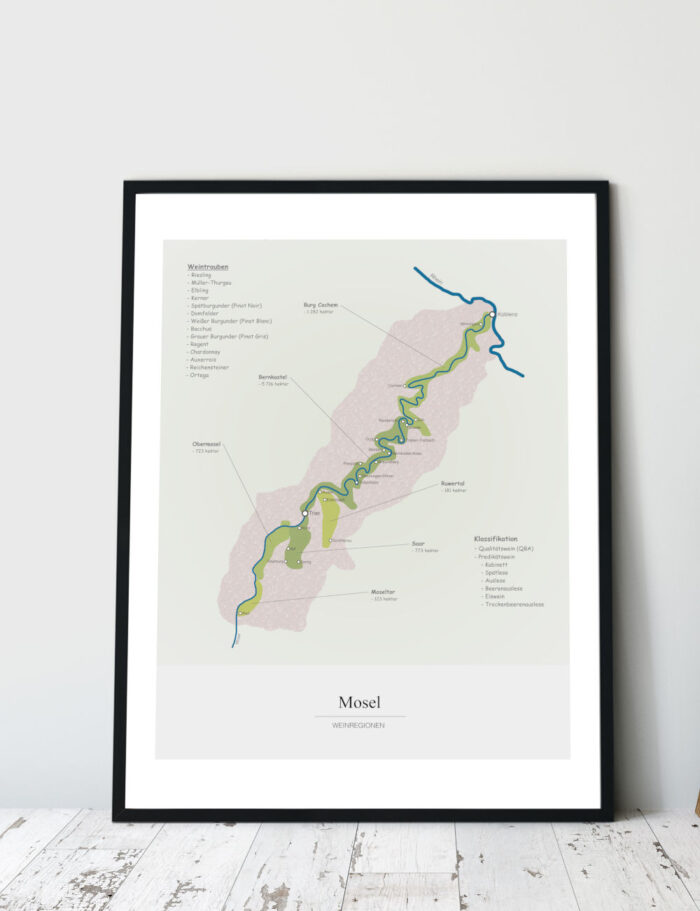 Picture Wine Map Moselle