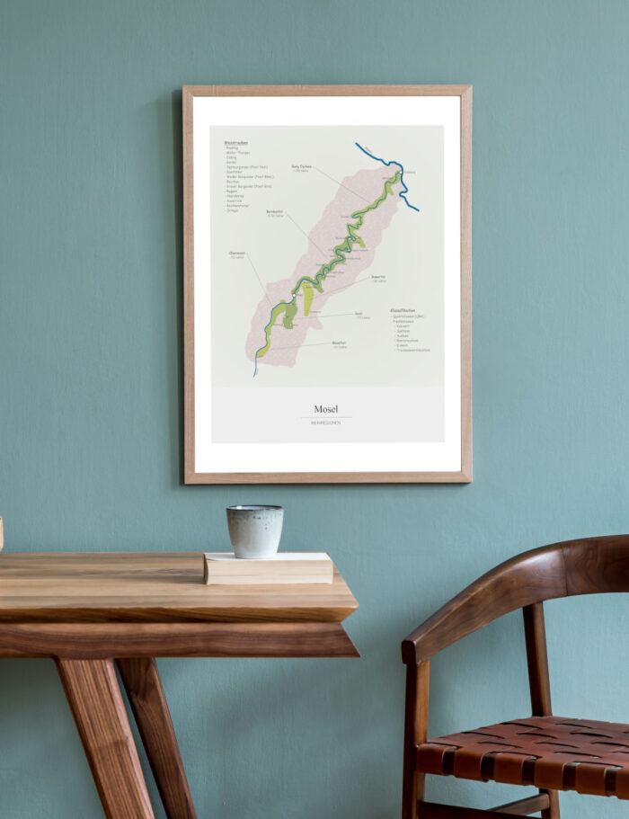 Picture Wine Map Moselle