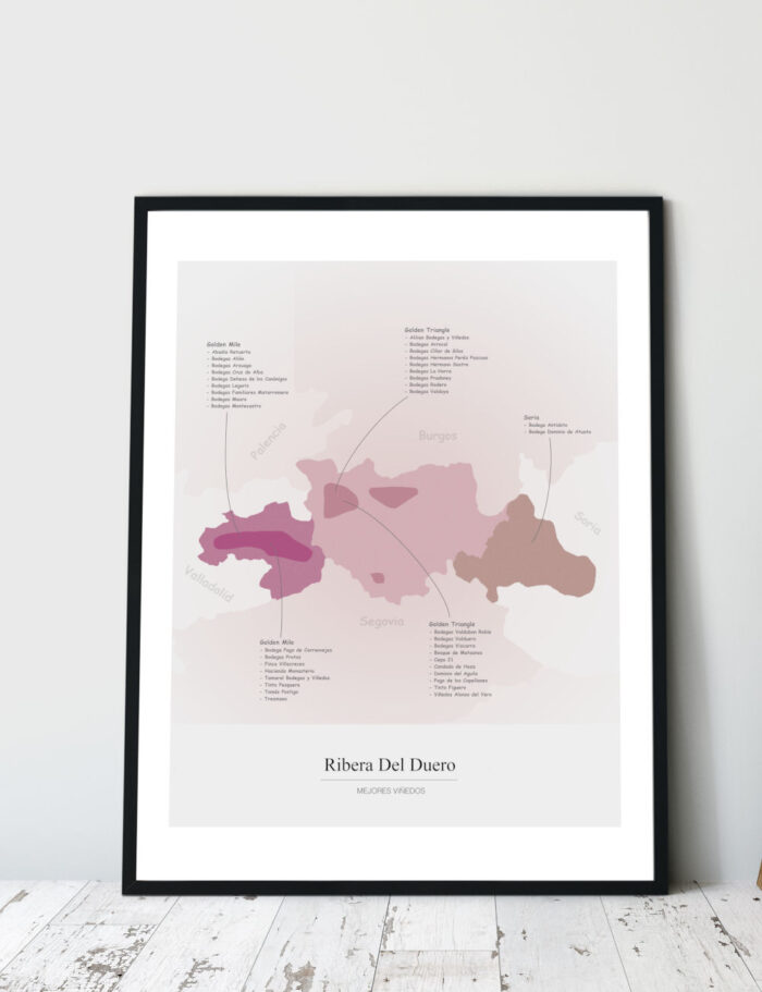 Picture Wine Map Ribera Del Duero