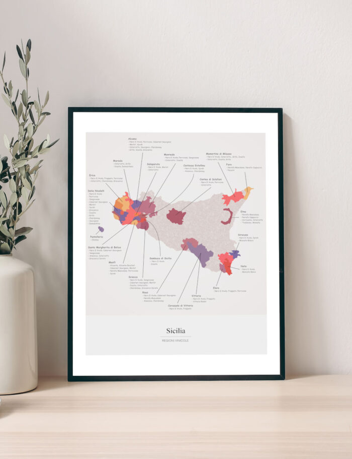 Picture Wine Map Sicily
