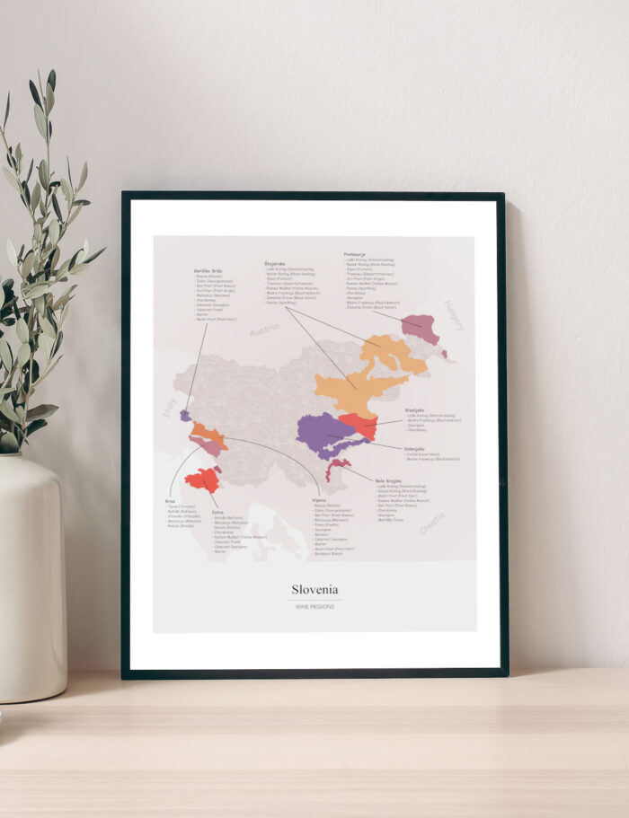 Picture Wine Map Slovenia