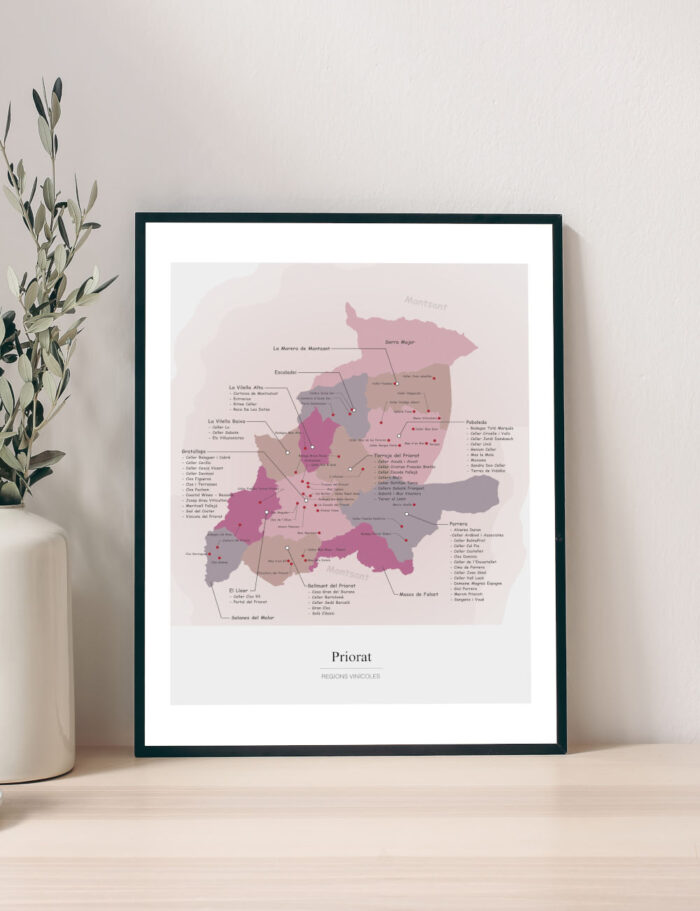 Picture Wine Map Priorat