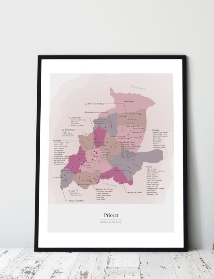 Picture Wine Map Priorat