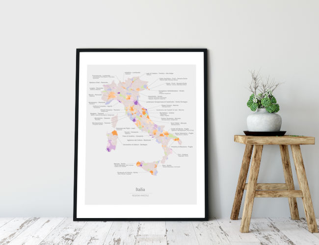 Poster Tavla Vinkarta Italien